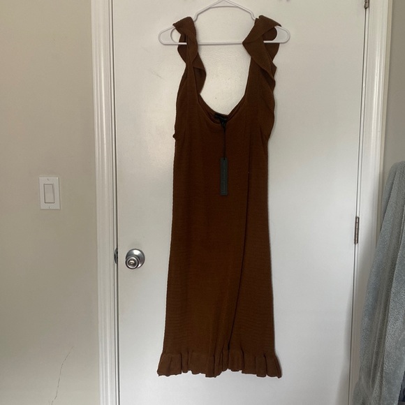 Sweater Knit Ruffle Dress - Picture 2 of 2